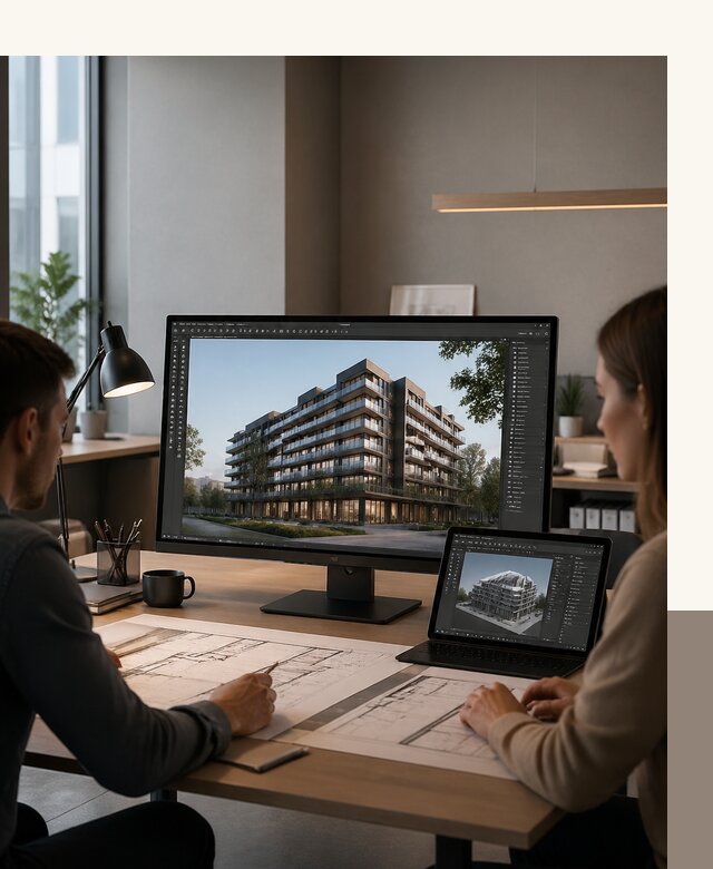 3D визуализация архитектуры и объектов строительства в Мысках