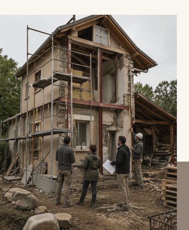 Реконструкция загородного дома под ключ в Мысках от бюро