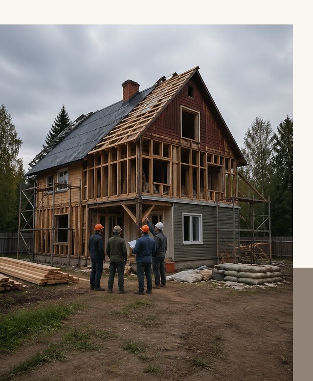Реконструкция дачного дома в Мысках под ключ с проектом